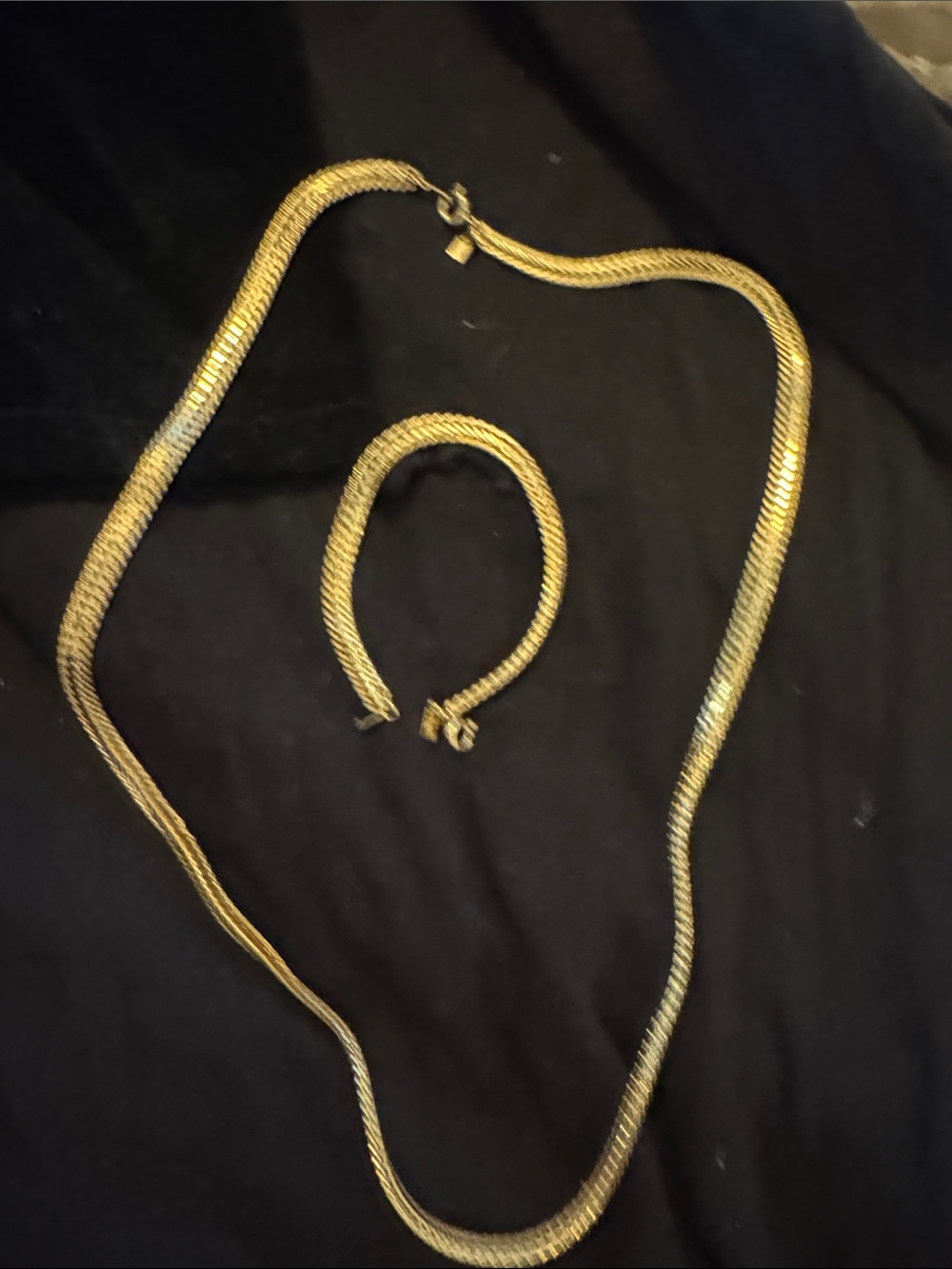 Anne Klein Gold-Tone Women's Necklace and Bracelet Set - Unbranded
